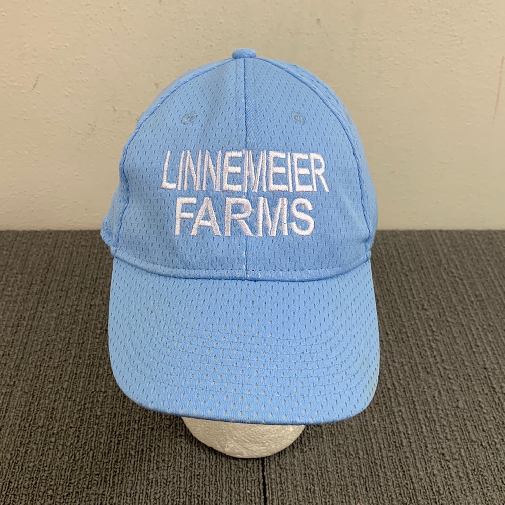 Linnemeier Farms Baseball Hat Youth Adjustable Light Blue Jersey Mesh Augusta
